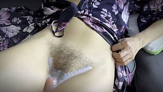 Лучшая подборка камшотов, оргазм с волосатой киской азиатской милфы крупным планом - порно видео