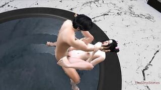 Азиатские шлюхи трахаются в ночном клубе с доминирующими мужчинами - порно видео